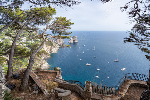 Obraz na płótnie Belvedere di Punta Cannone viewpoint, Capri Island, Italy w salonie