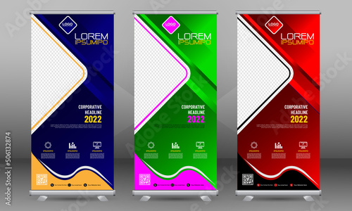 Business Roll Up Template, Standee Design Banner, Corporate digital Roll Up Banner, Modern Vector Banner,
x-stand Banner, exhibition display, Company creative concept Presentation Stand template
