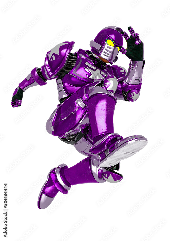 crusher combat is jumping in white background crusher combat is jumping in white background