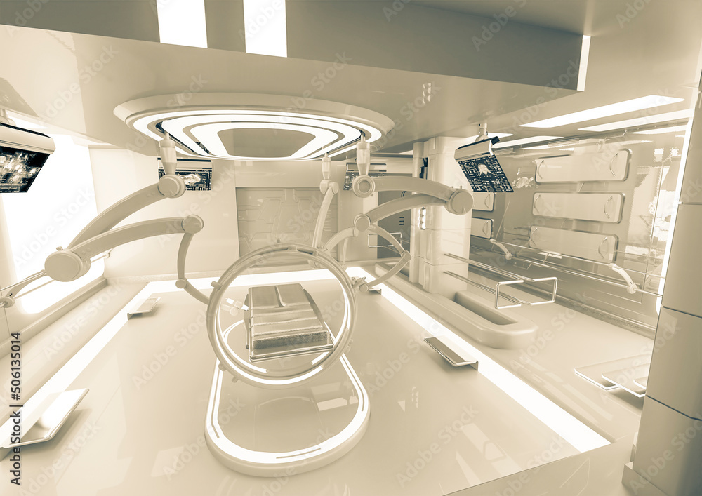 futuristic surgery room futuristic surgery room