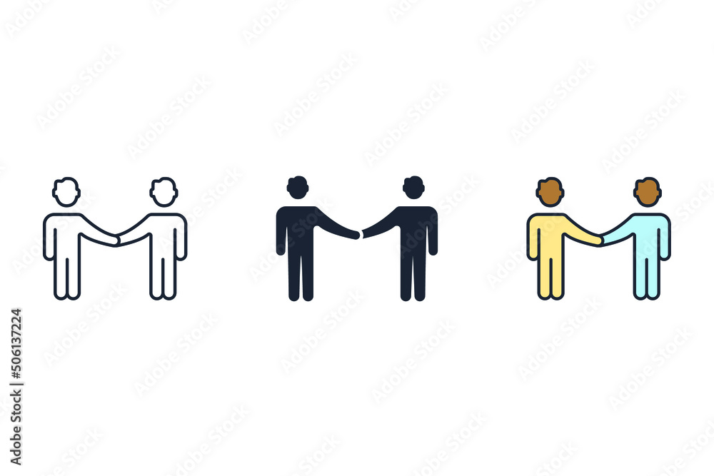 friends icons symbol vector elements for infographic web friends icons symbol vector elements for infographic web