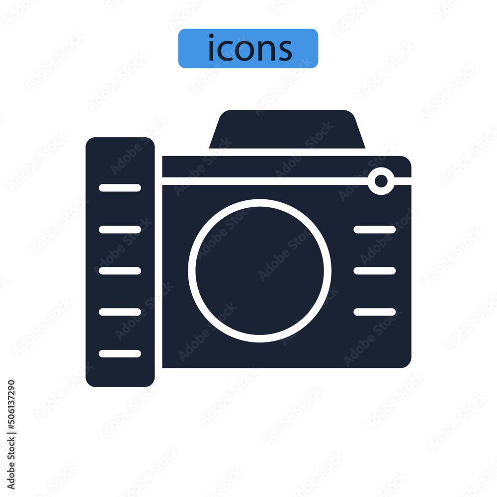 photo icons symbol vector elements for infographic web photo icons symbol vector elements for infographic web