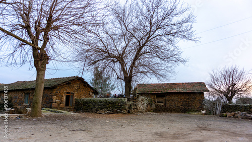 stone walls and houses