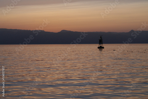 Golden sunset over the Red Sea