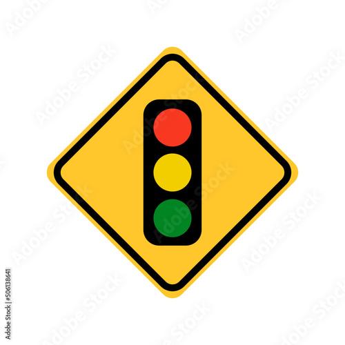 traffic light isolated