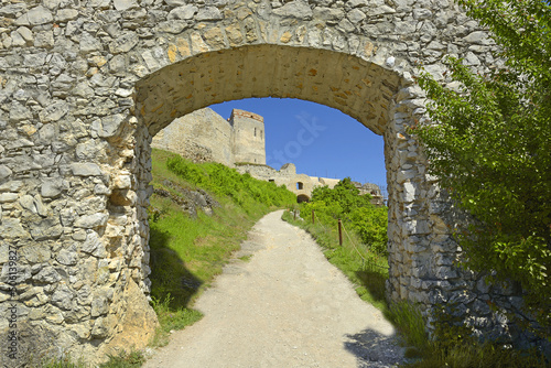 Ruin of castle Cachtice - Slovakia photo