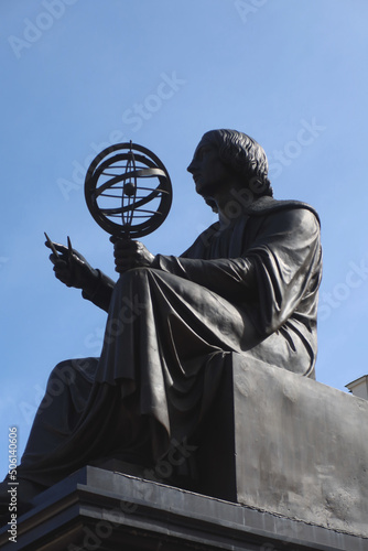 The Nicolaus Copernicus Monument in Warsaw. Warsaw, Poland. photo