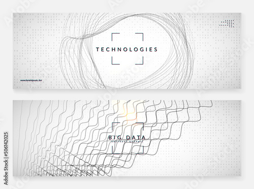 Quantum innovation computer. Digital technology.
