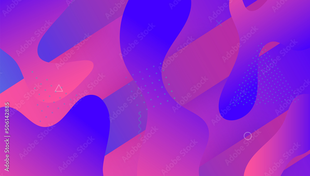 Geometric Background. Flow Landing Page. Abstract Layout. Horizo