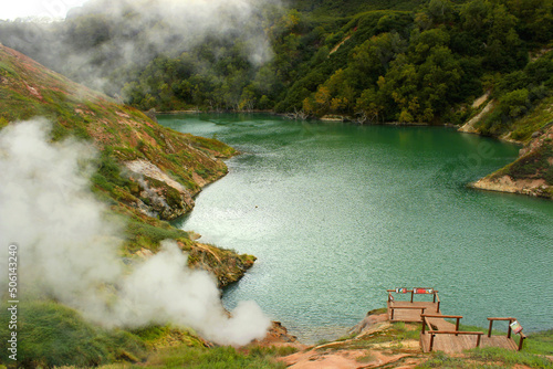 Valley of Geysers. Petropavlovsk-Kamchatsky, Kamchatka. Russia photo