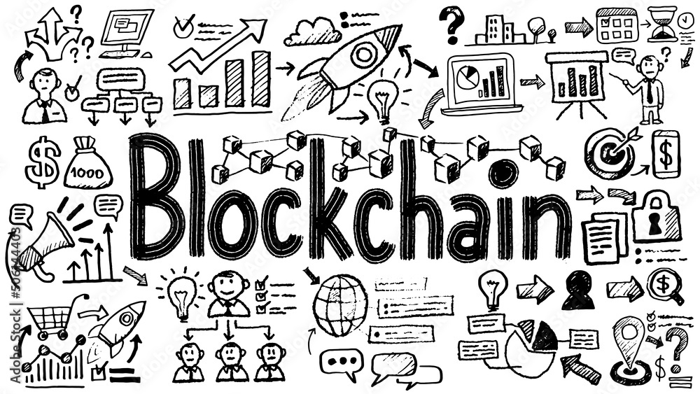Business words and phrases typography doodle graphic with concept icons and symbols Business words and phrases typography doodle graphic with concept icons and symbols