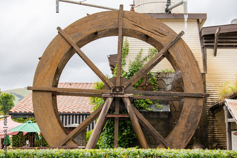 old wooden mill