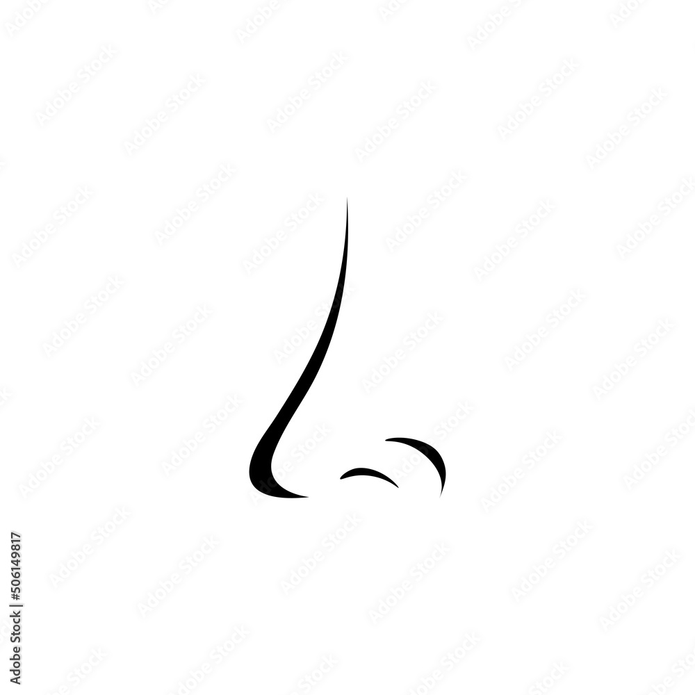 Nose icon logo free vector Nose icon logo free vector