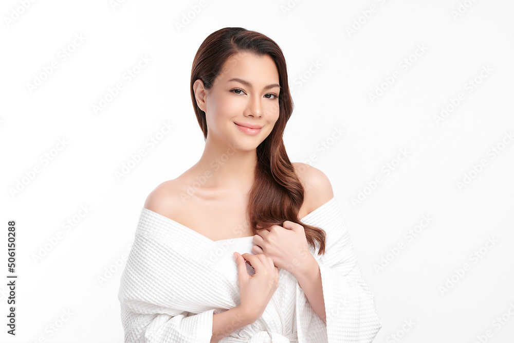 Beautiful young asian woman with clean fresh skin on white background, Face care, Facial treatment, Cosmetology, beauty and spa, Asian women portrait. Beautiful young asian woman with clean fresh skin on white background, Face care, Facial treatment, Cosmetology, beauty and spa, Asian women portrait.