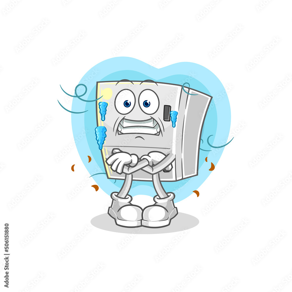 fridge cold illustration. character vector fridge cold illustration. character vector