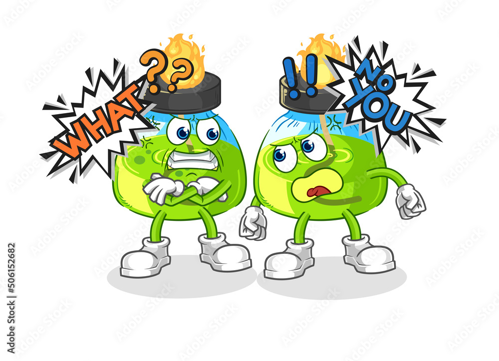 laboratory spirit lamp arguing each other cartoon vector laboratory spirit lamp arguing each other cartoon vector