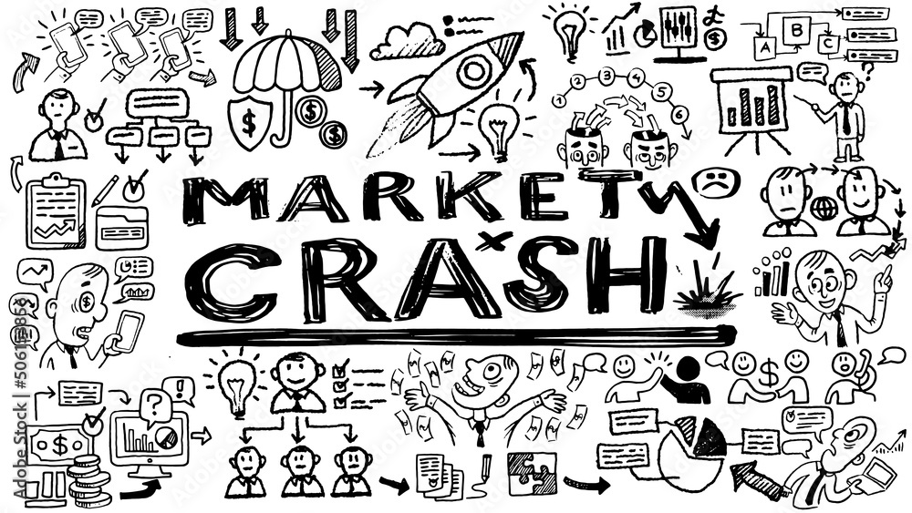 Business words and phrases typography doodle graphic with concept icons and symbols Business words and phrases typography doodle graphic with concept icons and symbols