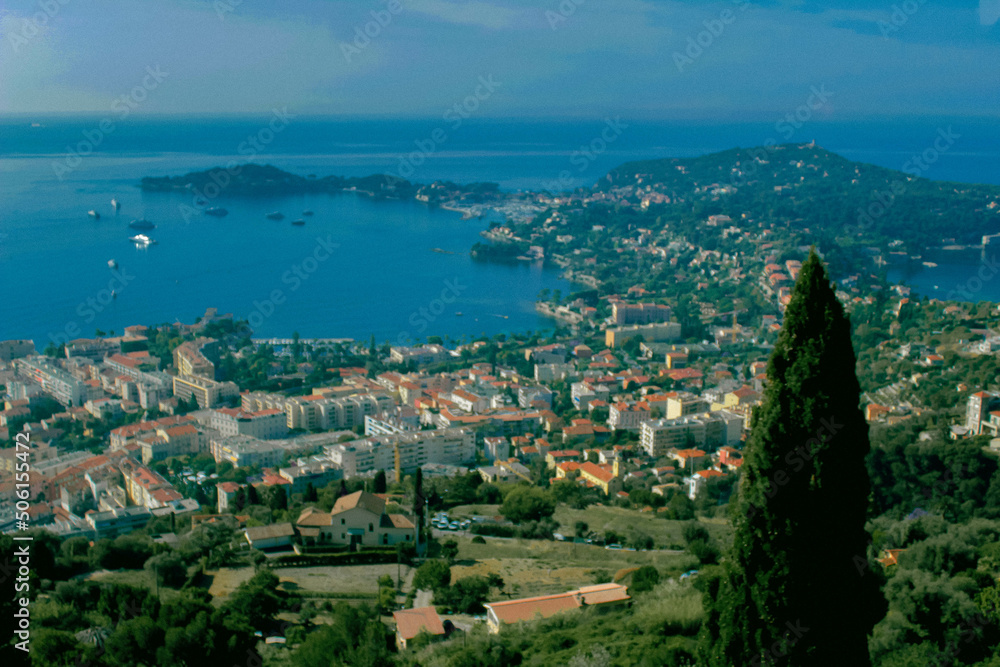 Monaco landscape with sea