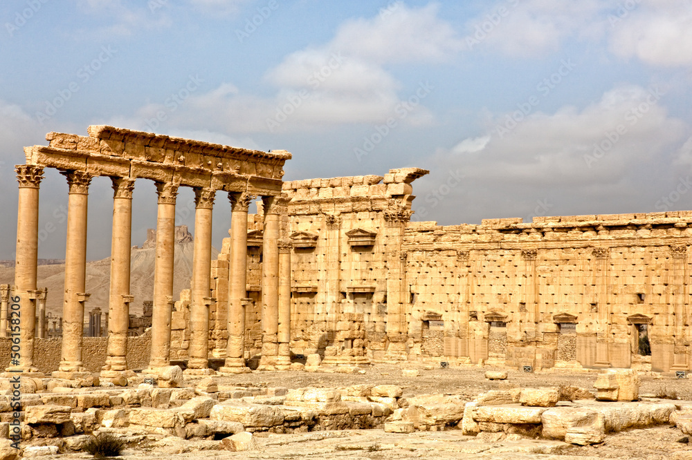 Palmyra Temple of Bel ruins