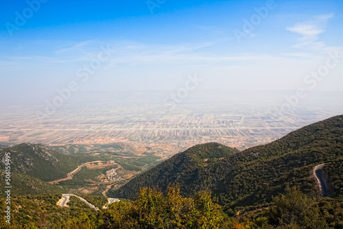 Obraz w ramie Syria agricultural fields