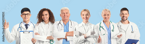 Many different doctors on l...