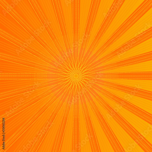 orange sunburst background