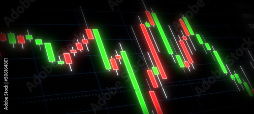 Fotografie ローソク足　ビジネス　株式　株　証券　チャート　FX　マーケット　市場　グラフ
