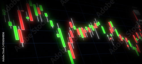 Fotografie ローソク足　ビジネス　株式　株　証券　チャート　FX　マーケット　市場　グラフ