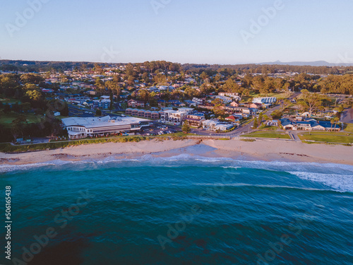 Aerial view of Mollymook Beach, Shoalhaven, NSW, Australia 