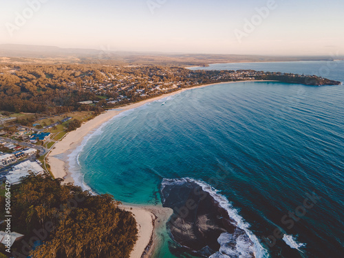 Aerial view of Mollymook Beach, Shoalhaven, NSW, Australia 