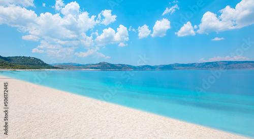 Fototapeta Naklejka Na Ścianę i Meble -  Salda lake with white beach - Salda Lake, Burdur - Turkey