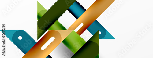 Background overlapping lines. Dynamic lines abstract wallpaper. Straight lines composition vector illustration for wallpaper banner background or landing page