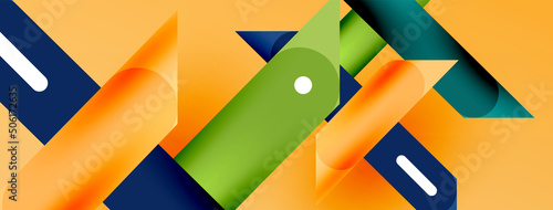 Background overlapping lines. Dynamic lines abstract wallpaper. Straight lines composition vector illustration for wallpaper banner background or landing page