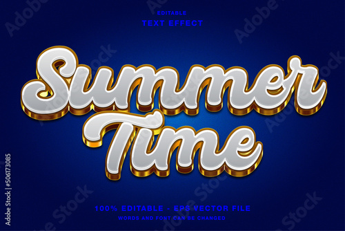 Summer Time gold text effect