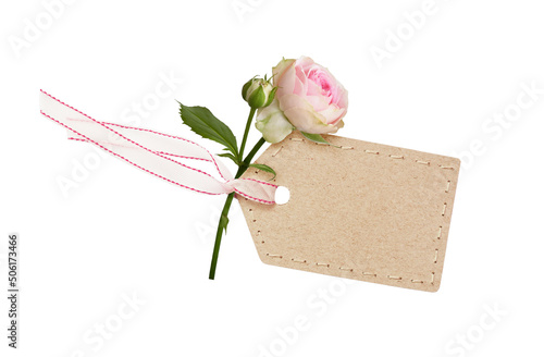 Cardboard label and small r...