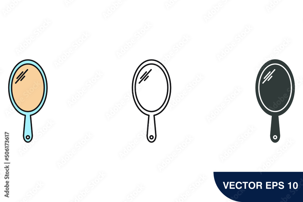 mirror icons symbol vector elements for infographic web mirror icons symbol vector elements for infographic web