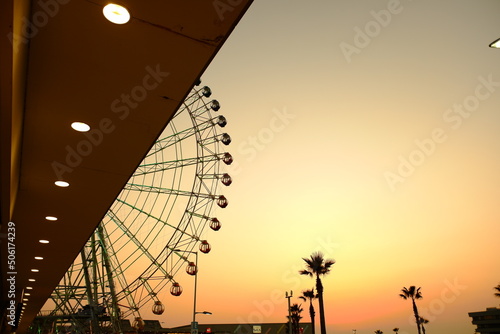 りんくうタウン アウトレット 夕暮れと夜景