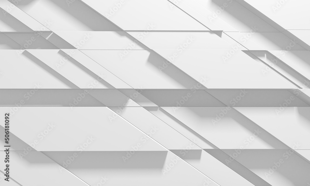 Fototapeta premium White Geometric Poligon Abstract Background