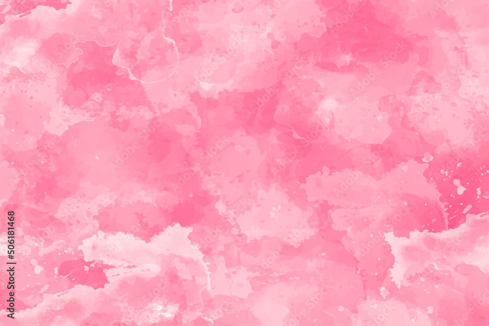 Pink marbling watercolor abstract frame texture background
