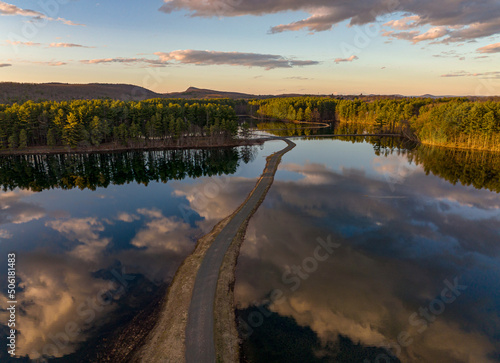 Holyoke, Massachusetts Ashley Reservoir - Sunset