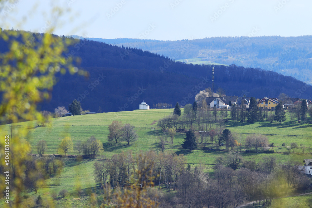 Spring in Germany. View of Eitelborn.