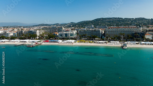 Aerial view at Cannes on a sunny afternoon © xpabli