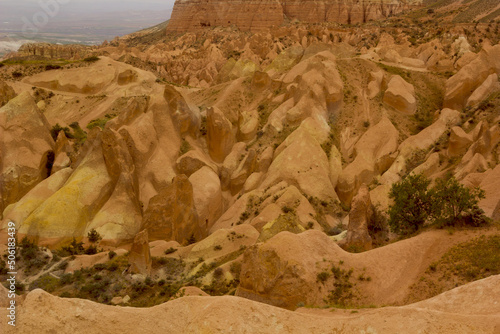 beautiful view of kizilcukur in urgup , cappadocia turkey photo