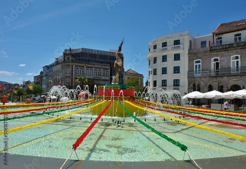 Traditional fiesta decoration in the city of Braga, Norte - Portugal  © insideportugal