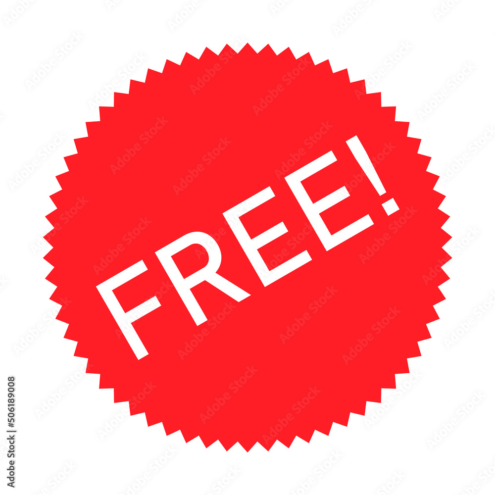 Free web button sign, promotion design label icon, gratis business vector illustration Free web button sign, promotion design label icon, gratis business vector illustration
