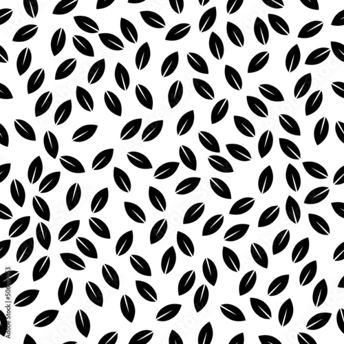Flower leaf fashion design  natural ornament seamless pattern   textile background vector illustration