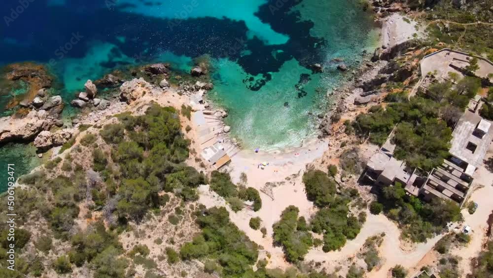 Cala d'en Serra beach in Ibiza, Spain Cala d'en Serra beach in Ibiza, Spain
