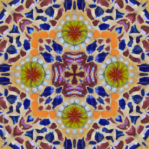 Seamless kaleidoscope or endless pattern for background