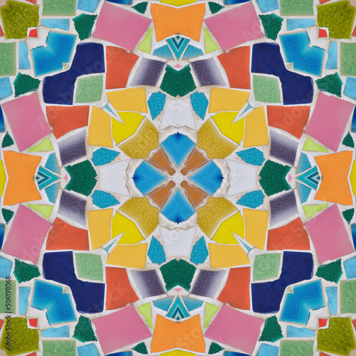 Seamless kaleidoscope or endless pattern for background