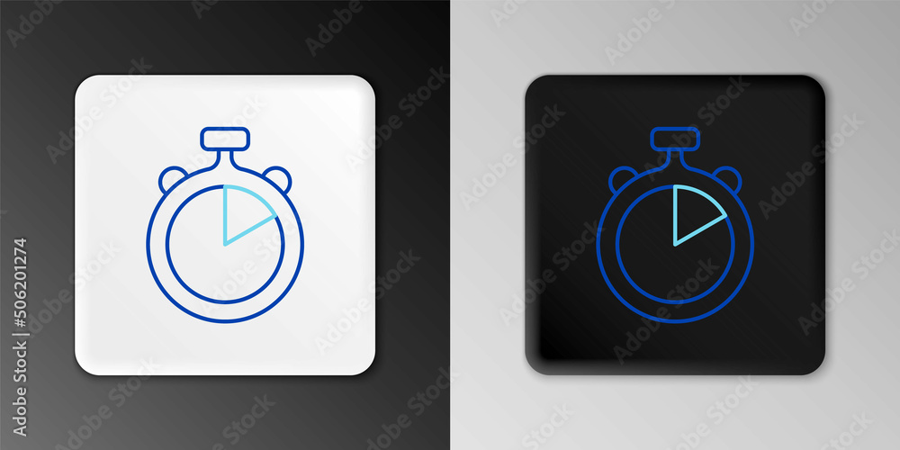 Line Stopwatch icon isolated on grey background. Time timer sign. Chronometer sign. Colorful outline concept. Vector Line Stopwatch icon isolated on grey background. Time timer sign. Chronometer sign. Colorful outline concept. Vector